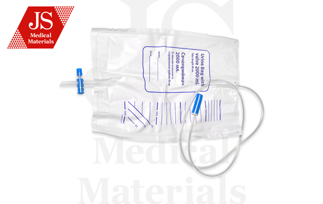 Сечоприймач JS 2000 мл зі зливним клапаном та з'єднувальною трубкою 90см